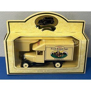 Vintage LLEDO Diecast Morris Van Fresh British Egg Delivered Daily LP52-021
